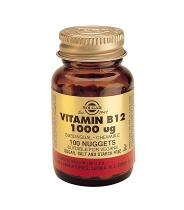 SOLGAR VITAMIN B12 1000ug 100tbs