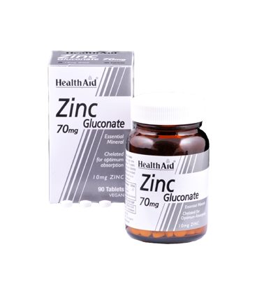 HEALTH AID ZINC GLUCONATE 70mg 90tabs